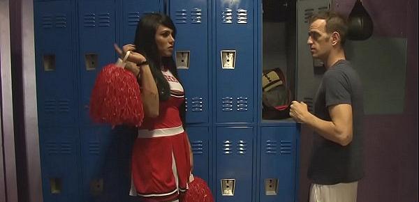  two cocks for the slutty transsexual cheerleader